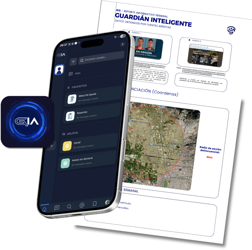 Aplicación GIA - Mockup